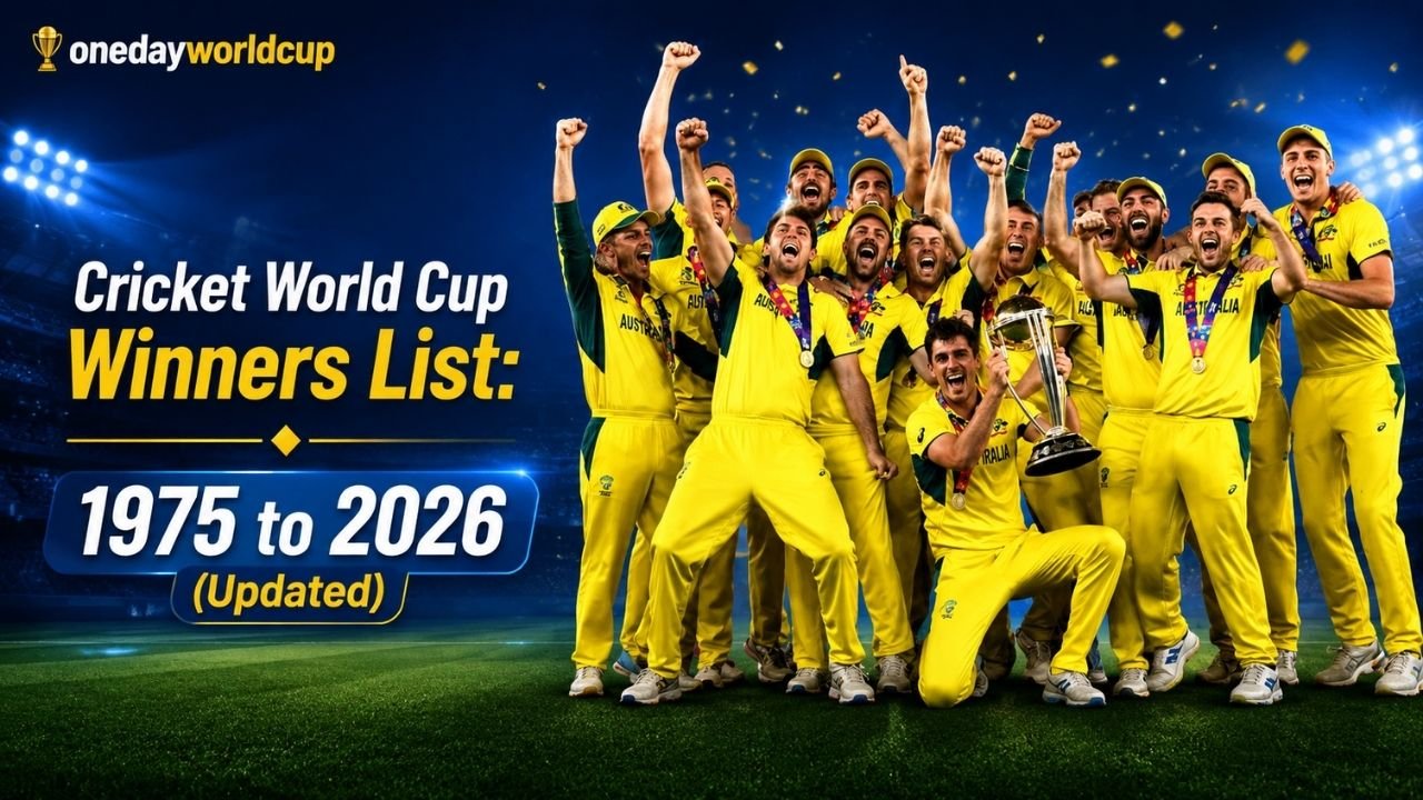 Women’s Cricket World Cup Winners List: 1973–2025