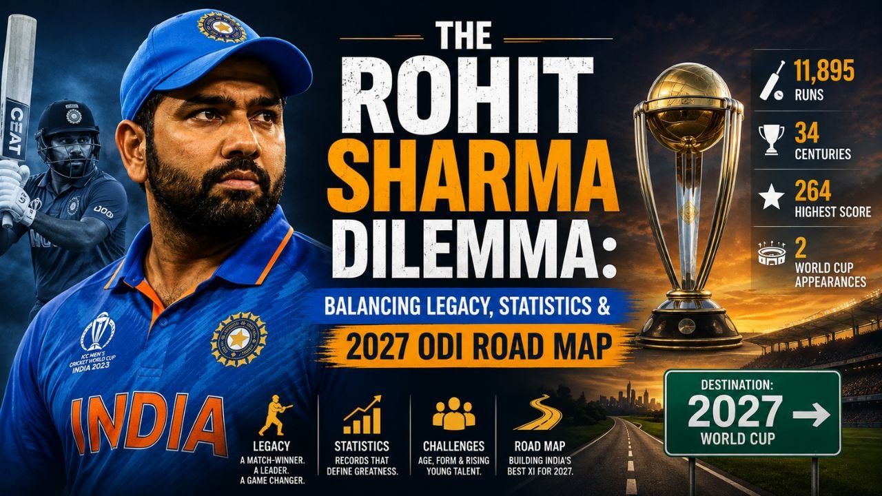 Rohit Sharma ODI Dilemma: Balancing Legacy, Statistics & 2027 ODI Road Map