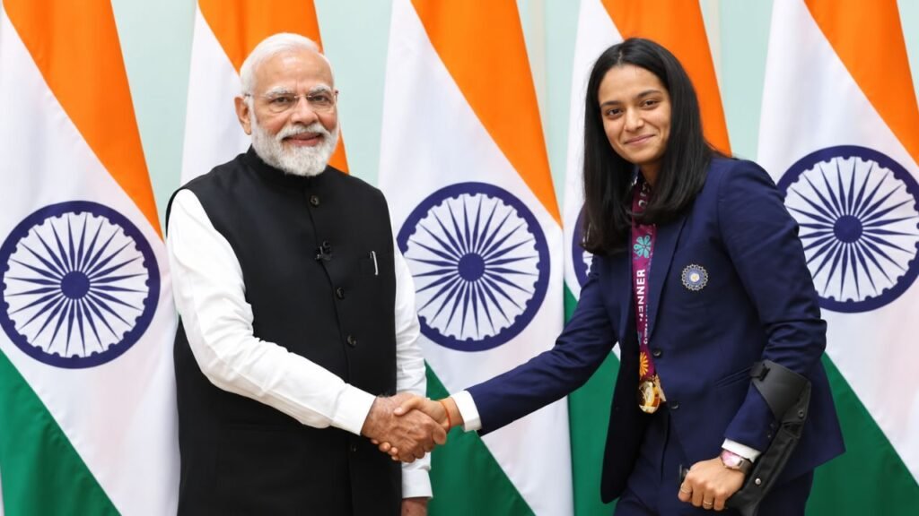 Pratika Rawal With Narendra Modi Ji