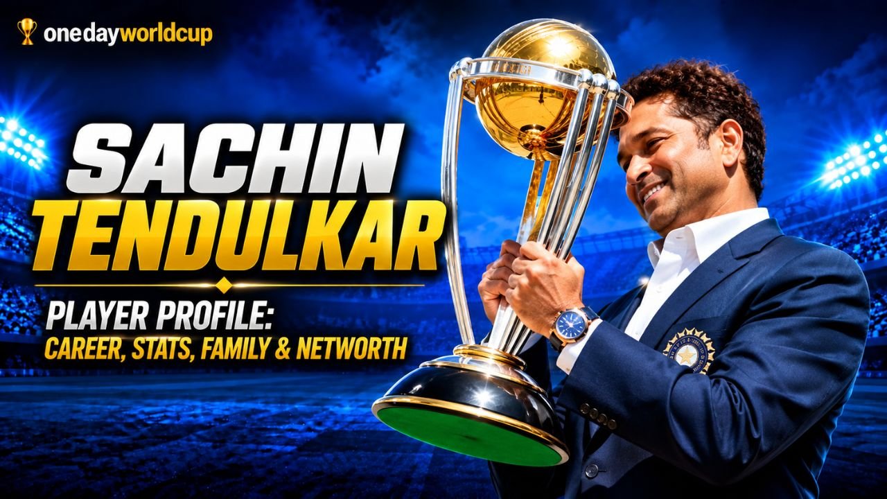 Sachin Tendulkar Bio, Stats, Age, Career, Profile, Family & Net Worth