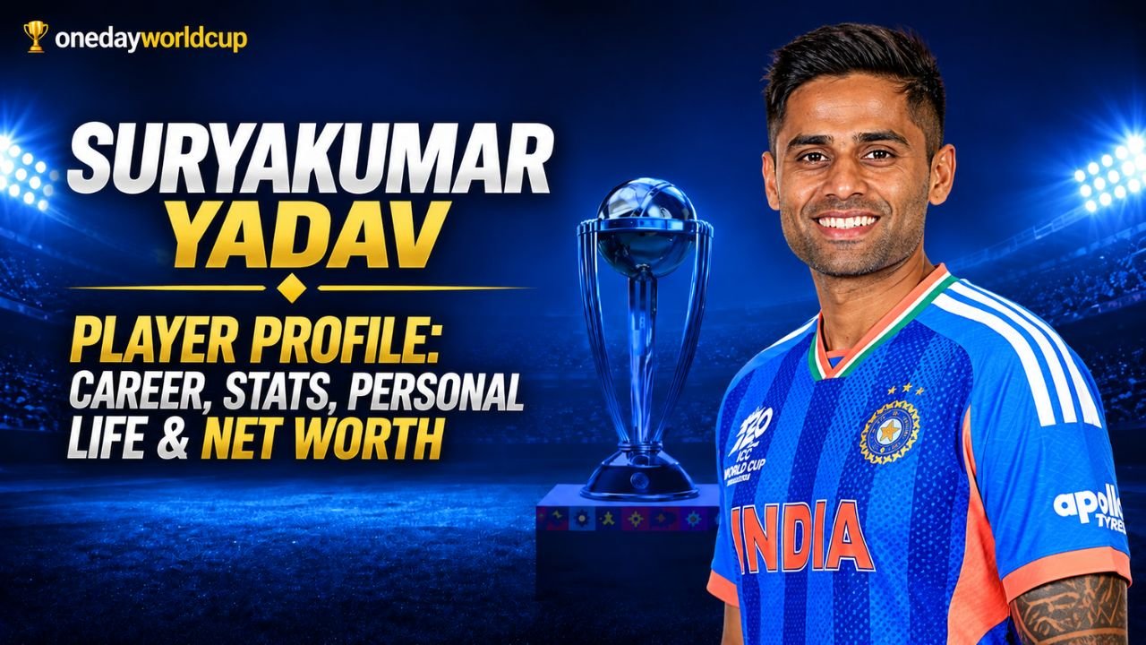 Suryakumar Yadav Player Profile: Career, Stats, Personal Life & Net Worth