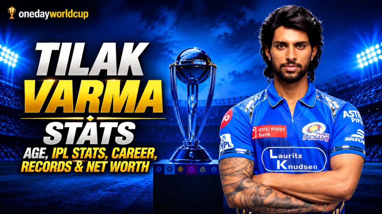 Tilak Varma Stats, Age, IPL, Rankings, Awards & Career Profile 2026