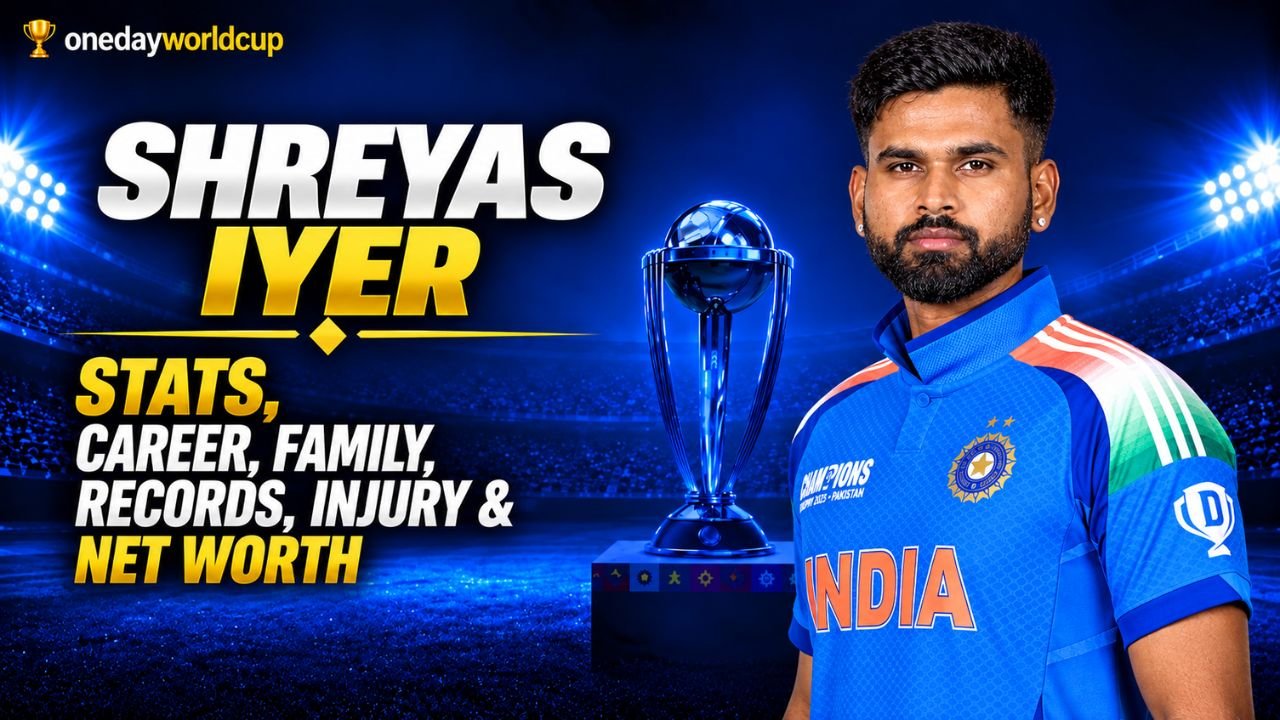 Shreyas Iyer Stats, Career, Family, Records, Injury & Net Worth