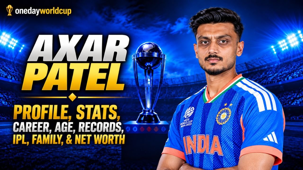 Axar Patel Profile, Stats, Career, Age, Records, IPL, Family, & Net Worth