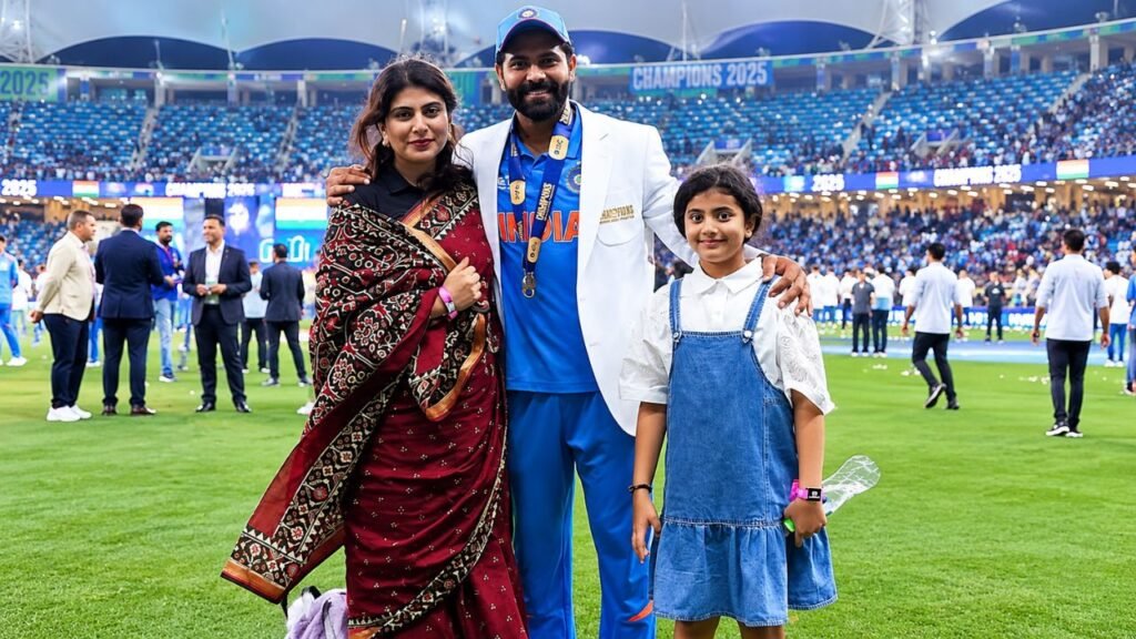Ravindra Jadeja Wife: Rivaba Jadeja  with Daughter