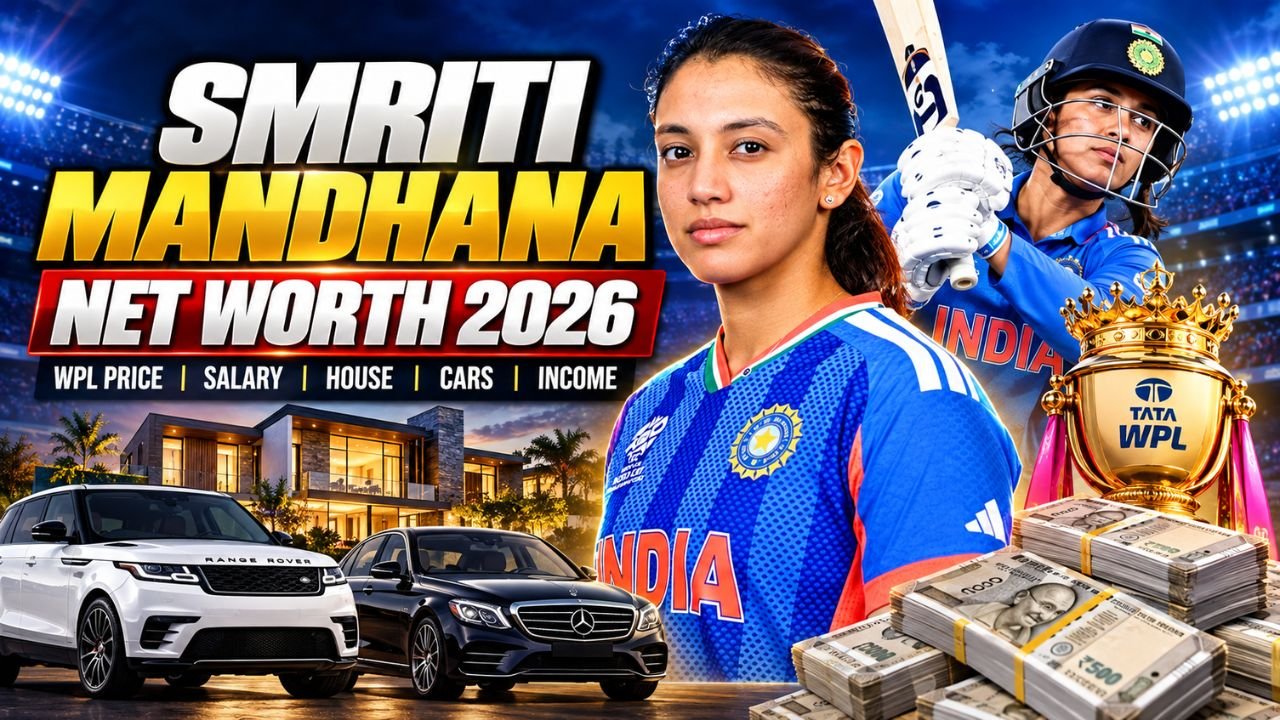 Smriti Mandhana Net Worth 2026: WPL Price, Salary, House, Cars and Income