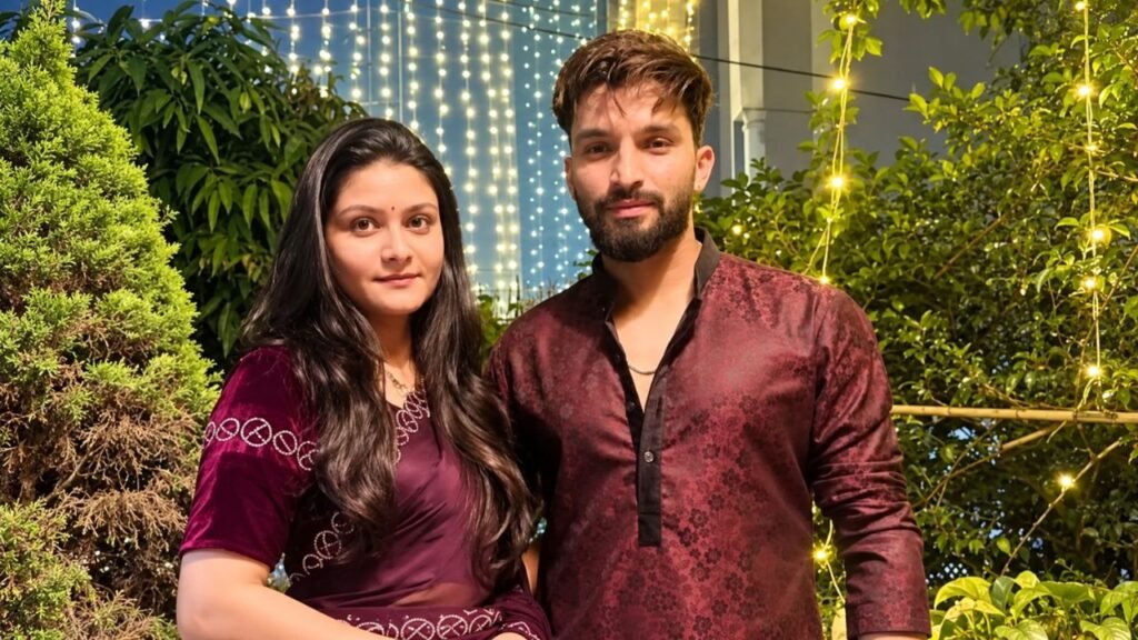 Rajat Patidar with his lovely wife Gunjan Patidar