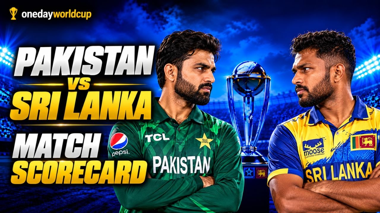 Pakistan National Cricket Team vs Sri Lanka National Cricket Team Match Scorecard - 13 Oct 2026