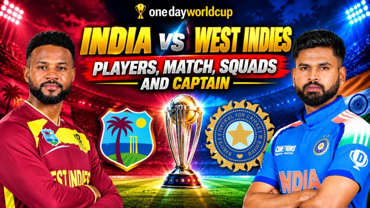 India National Cricket Team vs West Indies Cricket Team Players, Match, Squads and Captain