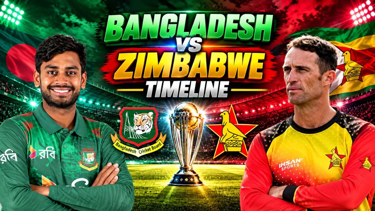 Bangladesh National Cricket Team vs Zimbabwe National Cricket Team Timeline – A Complete History