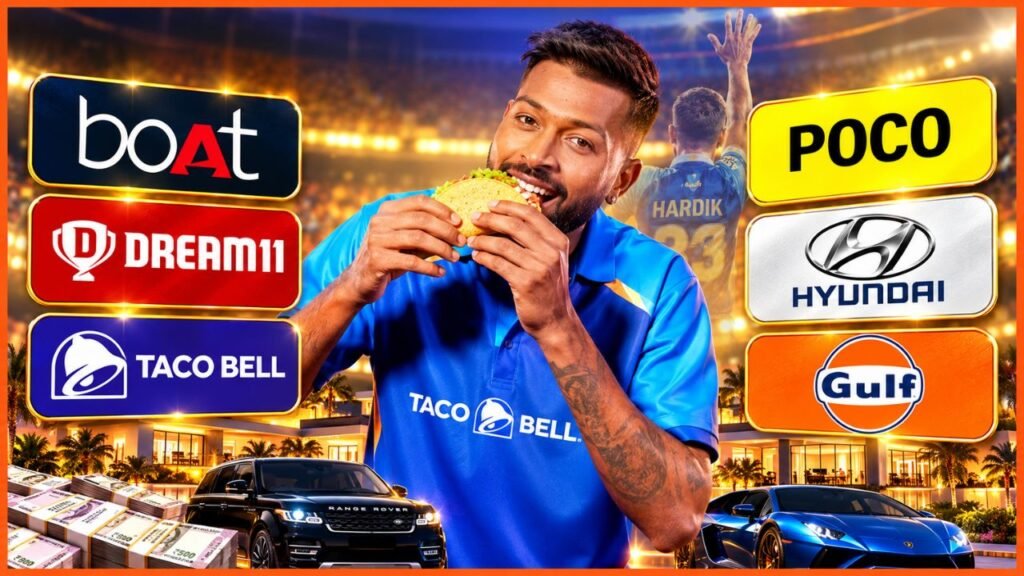 Hardik Pandya Income From Brand Endorsements