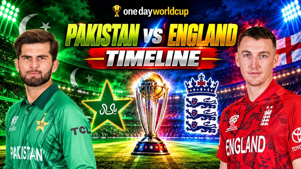 Pakistan National Cricket Team vs England Cricket Team Timeline, Match, Squads and Captain