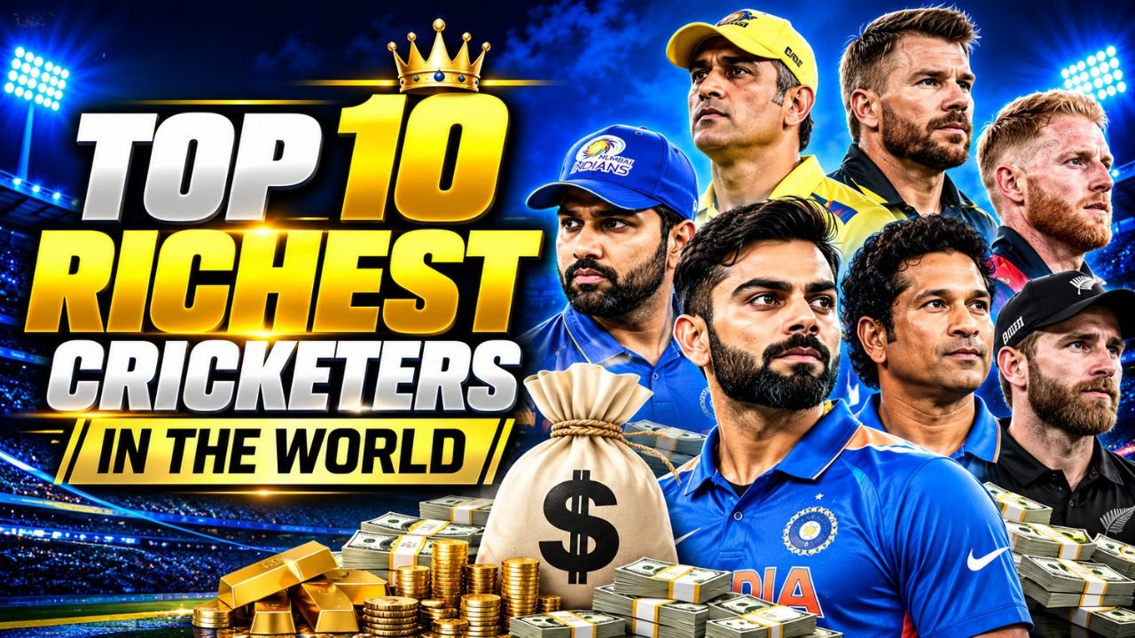 Top 10 Richest Cricketers in the World 2026: Net Worth, Income Sources and Full Ranking